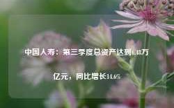 中国人寿：第三季度总资产达到6.48万亿元，同比增长14.6%