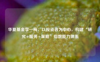 华夏基金李一梅：以投资者为中心，构建“研究+服务+策略”指数能力体系