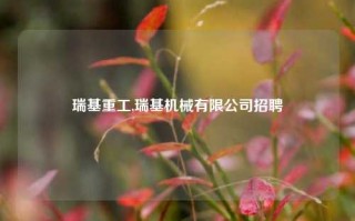 瑞基重工,瑞基机械有限公司招聘