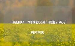 三菱日联：“特朗普交易”消退，美元有所回落