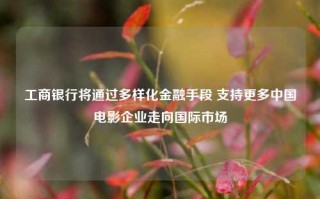 工商银行将通过多样化金融手段 支持更多中国电影企业走向国际市场