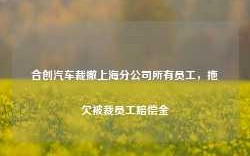 合创汽车裁撤上海分公司所有员工，拖欠被裁员工赔偿金