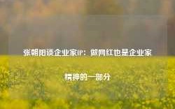 张朝阳谈企业家IP：做网红也是企业家精神的一部分