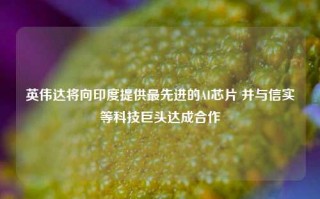 英伟达将向印度提供最先进的AI芯片 并与信实等科技巨头达成合作