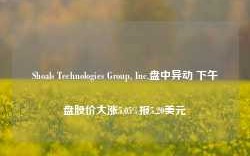 Shoals Technologies Group, Inc.盘中异动 下午盘股价大涨5.05%报5.20美元