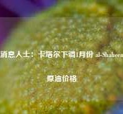 消息人士：卡塔尔下调1月份 al-Shaheen原油价格