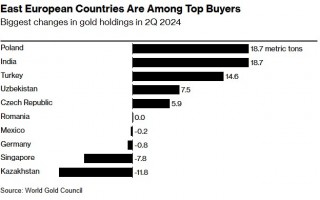 东欧央行狂扫黄金成全球最大买家 金价看涨至3000美元?