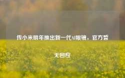 传小米明年推出新一代AI眼镜，官方暂无回应