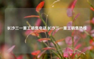 长沙三一重工销售电话,长沙三一重工销售热线