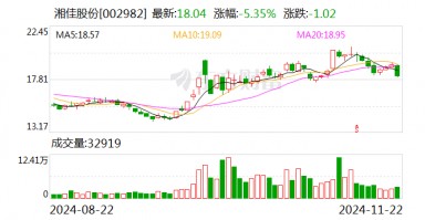 湘佳股份前三季度利润分配预案：拟10派2元