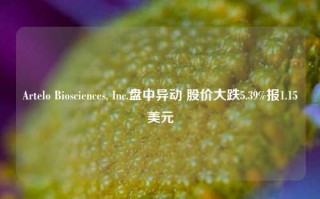 Artelo Biosciences, Inc.盘中异动 股价大跌5.39%报1.15美元