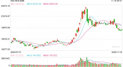 快讯：恒指高开0.87% 科指涨1.19%京东集团高开逾4%