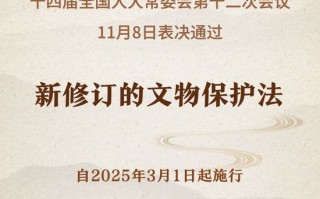 新修订的文物保护法将于2025年3月1日起施行