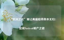 “欧洲之光”竟让高盛赔得血本无归：起底Northvolt破产之谜