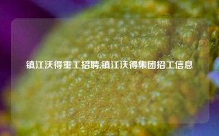 镇江沃得重工招聘,镇江沃得集团招工信息