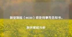 新亚制程（002388）收处罚事先告知书，股民索赔分析