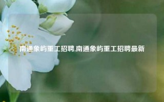 南通象屿重工招聘,南通象屿重工招聘最新