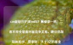 A500能取代沪深300吗？晨星李一鸣：二者不完全是面对面竞争关系，建议选跟踪误差小、费率低、大于5亿的基金