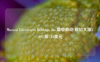 Maravai Lifesciences Holdings, Inc.盘中异动 股价大涨5.09%报7.84美元