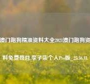 澳门跑狗精准资料大全2021澳门跑狗资料免费苟且,李子柒个人Pro版_25.36.41