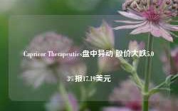 Capricor Therapeutics盘中异动 股价大跌5.03%报17.19美元