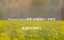 Piedmont Lithium宣布10月裁员32% 今年已裁减近半数员工