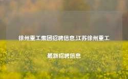 徐州重工集团招聘信息,江苏徐州重工最新招聘信息