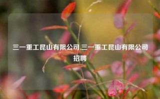 三一重工昆山有限公司,三一重工昆山有限公司招聘