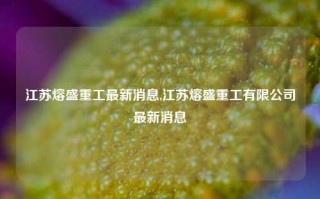 江苏熔盛重工最新消息,江苏熔盛重工有限公司最新消息