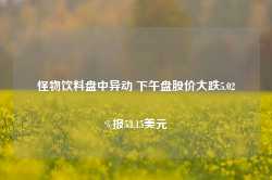 怪物饮料盘中异动 下午盘股价大跌5.02%报53.15美元-第1张图片-山东威力重工