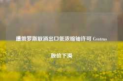 遭俄罗斯取消出口低浓缩铀许可 Centrus股价下滑-第1张图片-山东威力重工