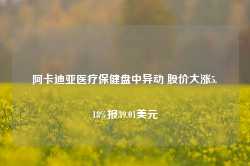 阿卡迪亚医疗保健盘中异动 股价大涨5.18%报39.01美元-第1张图片-山东威力重工