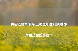 供应链成本下降 上调全年盈利预期 罗斯百货盘前涨超7%-第1张图片-山东威力重工