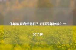 休年假有哪些条件？可以跨年休吗？一文了解-第1张图片-山东威力重工