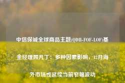 中信保诚全球商品主题(QDII-FOF-LOF)基金经理顾凡丁：多种因素影响，12月海外市场或延续当前窄幅波动-第1张图片-山东威力重工